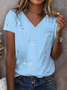 Women's Breast Cancer Printed Casual T-Shirt