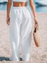 Simple Loose Plain Pants