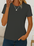 Women's Casual Round Neck Short Sleeve T-Shirt