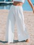 Simple Loose Plain Pants