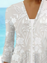 Women's Floral Print Casual Half Sleeve Cardigan