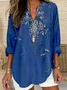 Simple Cotton Loose Blouse