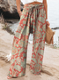 Loose Floral Casual Pants