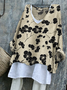 V Neck Loose Casual T-Shirt