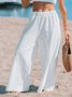 Simple Loose Plain Pants