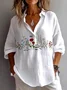 Regular Fit Shirt Collar Casual Cotton Shirt