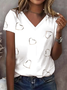 Women's Breast Cancer Printed Casual T-Shirt