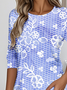 Casual 3D Printing Loose Jersey T-Shirt