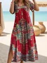 Women's Spring Vintage Floral Long Dress