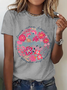 Boho Floral Mama Cotton T-Shirt