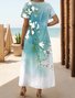 Women's Spring Floral Long Dress