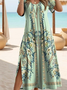 Women's Spring Floral Long Dress