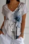 Casual Gradient Pattern Loose T-Shirt