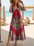 Women's Spring Vintage Floral Long Dress