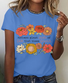 Retro floral mama quote Print T-Shirt