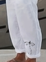 Women's Dragonfly Print Casual Pants