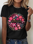 Boho Floral Mama Cotton T-Shirt