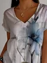 Casual Gradient Pattern Loose T-Shirt