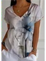 Casual Gradient Pattern Loose T-Shirt