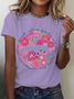 Boho Floral Mama Cotton T-Shirt