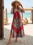 Women's Spring Vintage Floral Long Dress