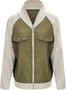 Loose Contrast Stitching Denim Casual Jacket