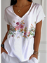 Casual V Neck T-Shirt