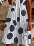 Women's Floral Print Casual V-Neck Short Sleeve Dress