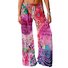 Loose Multicolor Block Casual Pants