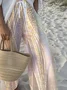 Loose Simple Striped Pants