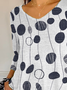 Women's Polka Dot Printed Casual T-Shirt