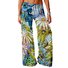 Multicolor Block Simple Loose Pants