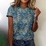 Vintage Regular Fit Painting Cotton T-Shirt