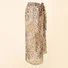 2025 new summer European and American style leopard print beach vacation chiffon print tie-dye strappy beach wrap skirt