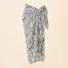 2025 new summer European and American style leopard print beach vacation chiffon print tie-dye strappy beach wrap skirt