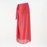 2025 new summer European and American style leopard print beach vacation chiffon print tie-dye strappy beach wrap skirt