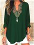 Casual Geometric Cotton Shirt