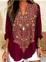 Regular Fit Geometric Casual Shirt
