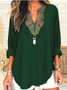 Casual Geometric Cotton Shirt