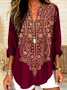 Regular Fit Geometric Casual Shirt