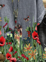 Women's Short Sleeve T-shirt Summer Gray Floral Printing Crew Neck Daily Going Out Casual Top