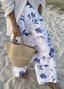 Floral Simple Loose Pants