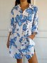 Vintage Loose Casual Long Double Pocket Shirt