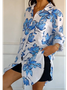 Vintage Loose Casual Long Double Pocket Shirt