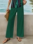 Women's Abstract Print Casual Vest and Pants Two-Piece Set