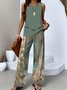 Regular Fit Casual Two-Piece Set With No