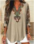 Cotton Geometric Casual Regular Fit Shirt