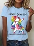 Never Give Up Support Parkinson's Disease Warrior Gifts  Cotton T-shirt