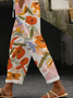Floral Loose Casual Pants