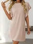 Women's Short Sleeve Summer Green Striped Printing Crew Neck Daily Going Out Casual Mini H-Line T-Shirt Dress Dress